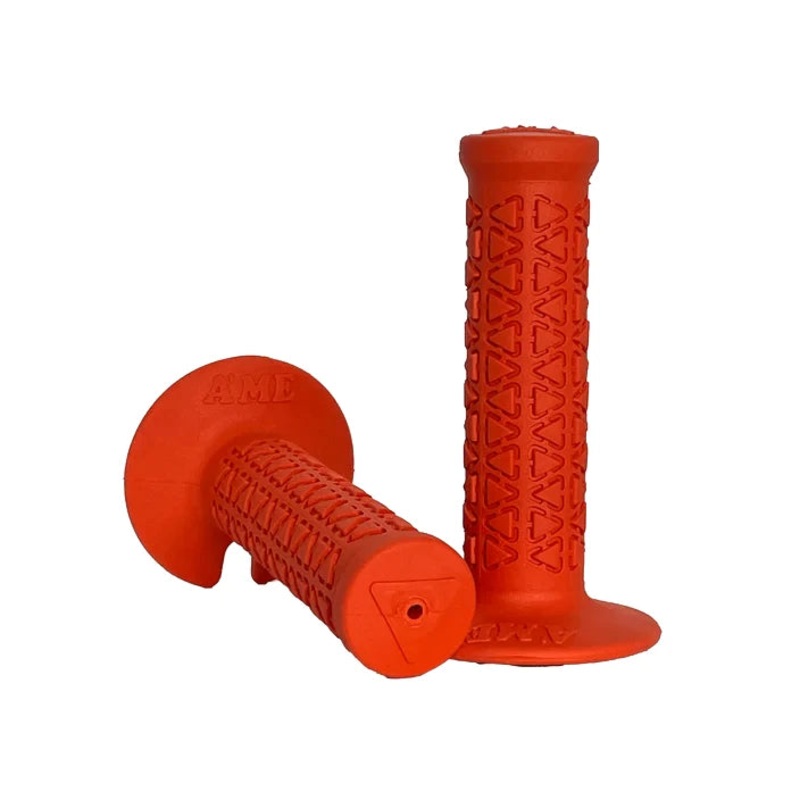 AME Mini BMX Grips – Flanged – Orange – USA Made