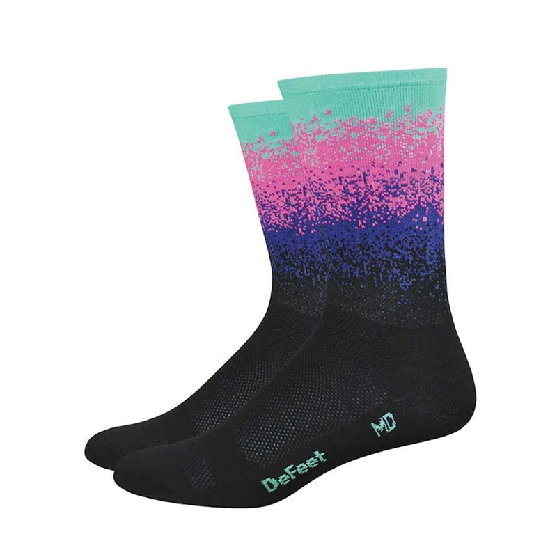 DeFeet Aireator 6″ Socks Black/Celeste XL