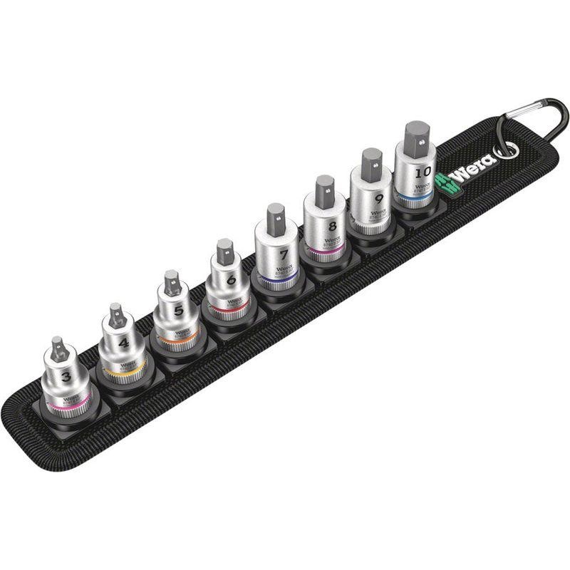Wera Belt B 2 Zyklop In-Hex-Plus bit socket set with holding function – 3/8 drive 8 pieces