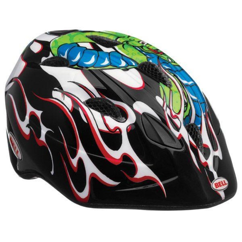 Bell Tater Helmet – Youth – Black-Red Snake Bite