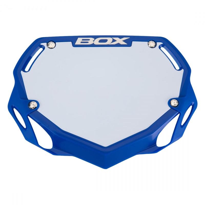 BOX Two Number Plate, Small (73g, 6.5″ x 9″), Blue, Hook and Loop Closures