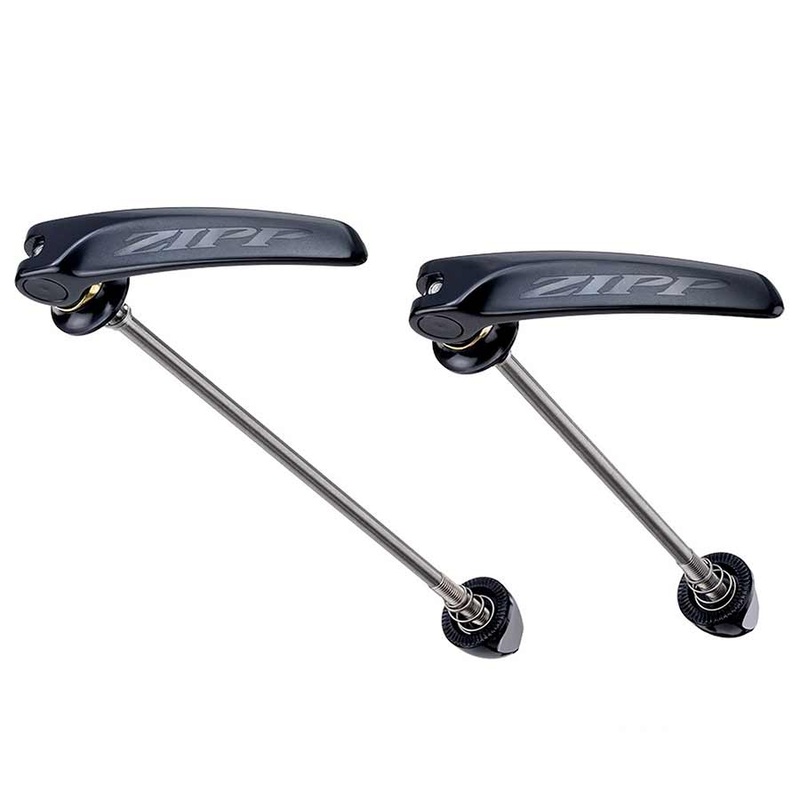 Zipp Tangente Quick Release Skewer Set – 100mm/130mm Titanium BLK With BLK Logo