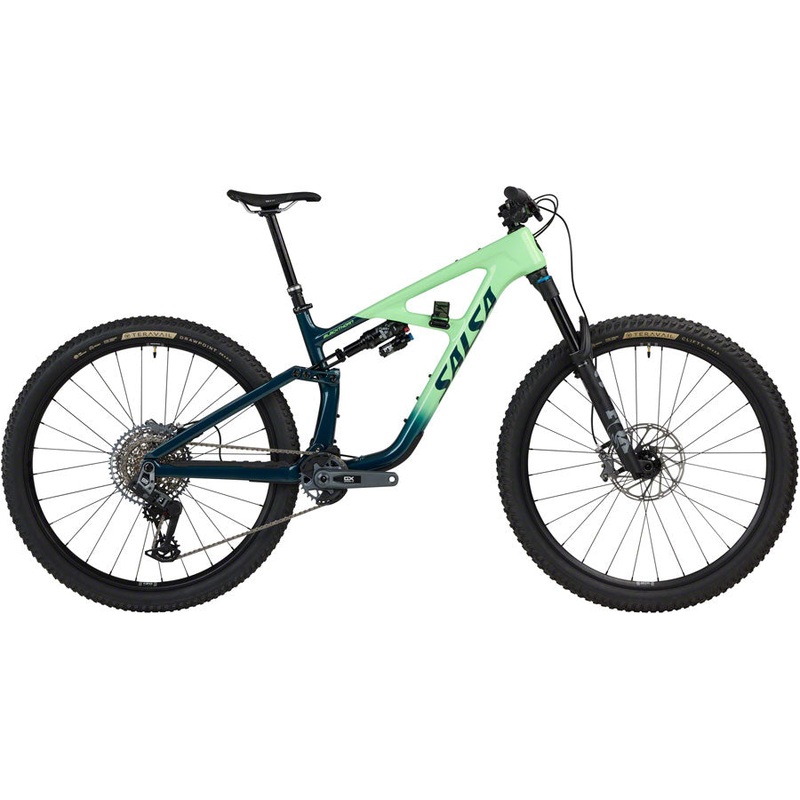 Salsa BLKthorn 125 C GX AXS Transmission Bike – 29″ Carbon Slate / Citrus X-Large