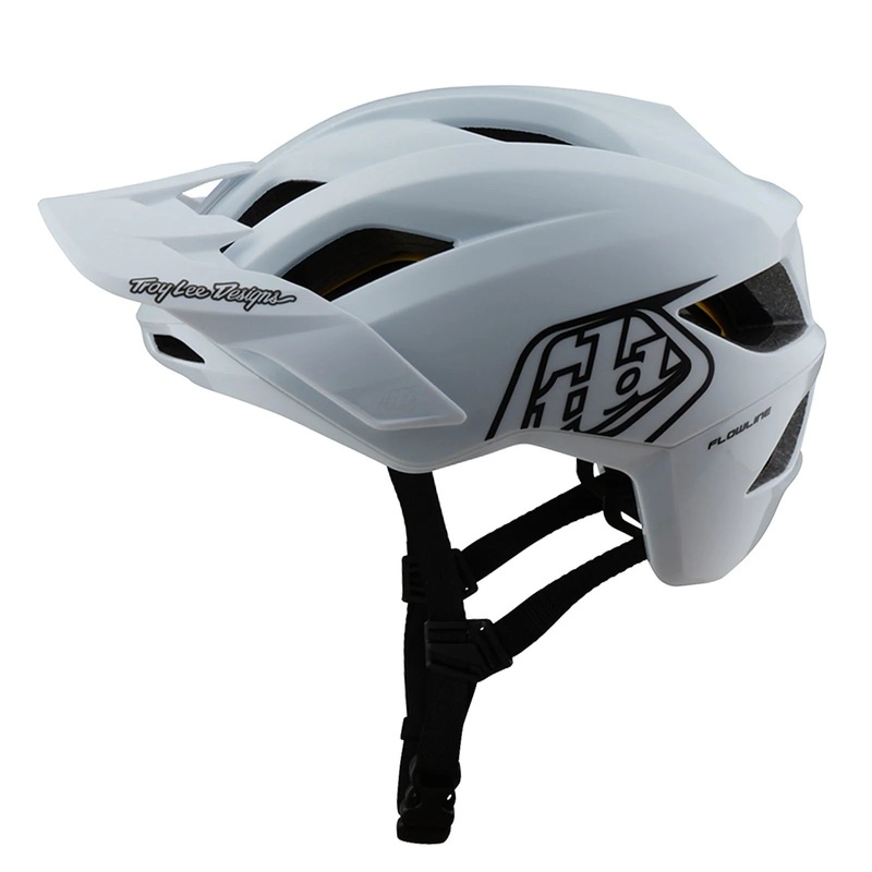 Troy Lee Designs Flowline MTB Helmet – Point – White-Black
