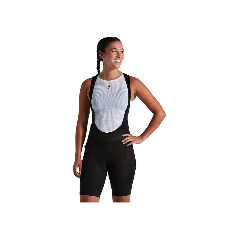 2022 SPECIALIZED MOUNTAIN LINER BIB SHORT W/SWAT WOMEN SHORT – Black, X-SMALL