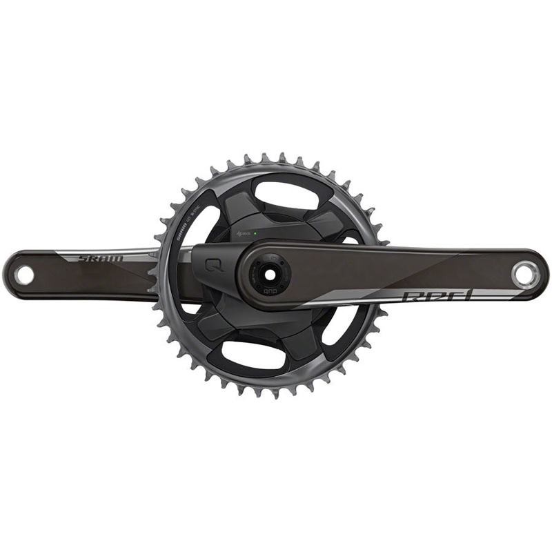 SRAM Red 1 AXS Quarq Power Meter Crankset Speed: 12 Spindle: 28.99mm BCD: Direct Mount 40 DUB 175mm Black Road