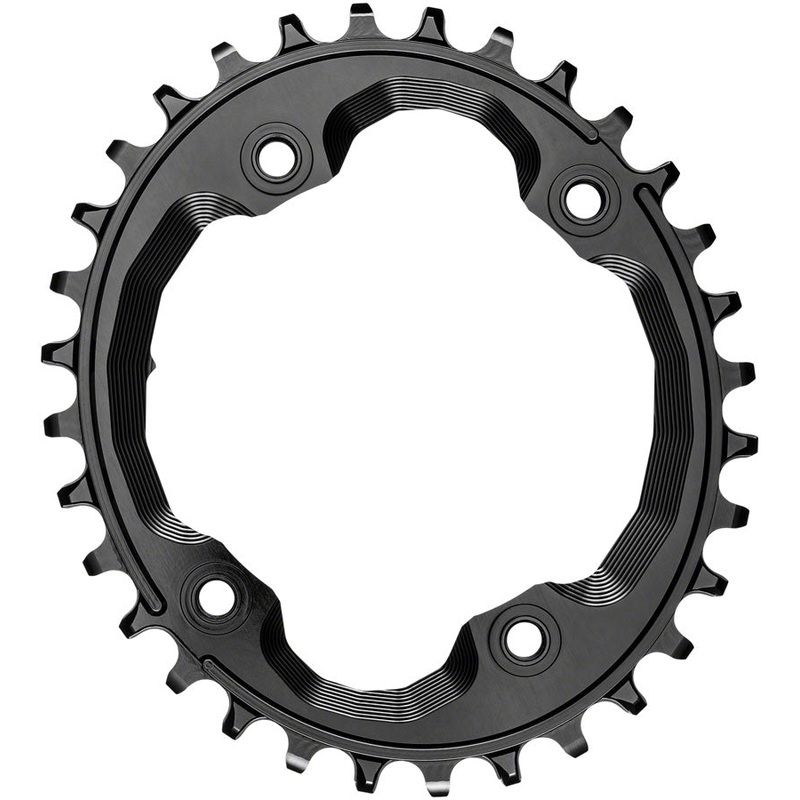 absoluteBLACK Oval 96 BCD Chainring Shimano XTR M9000 – 32t 96 Shimano Asymmetric BCD 4-Bolt Narrow-Wide BLK