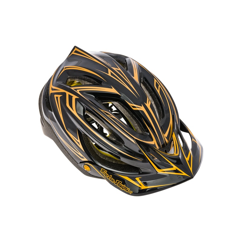 Troy Lee Designs A2 MIPS Bike Helmet XS/SM 54-56cm Pinstripe Black/Gold