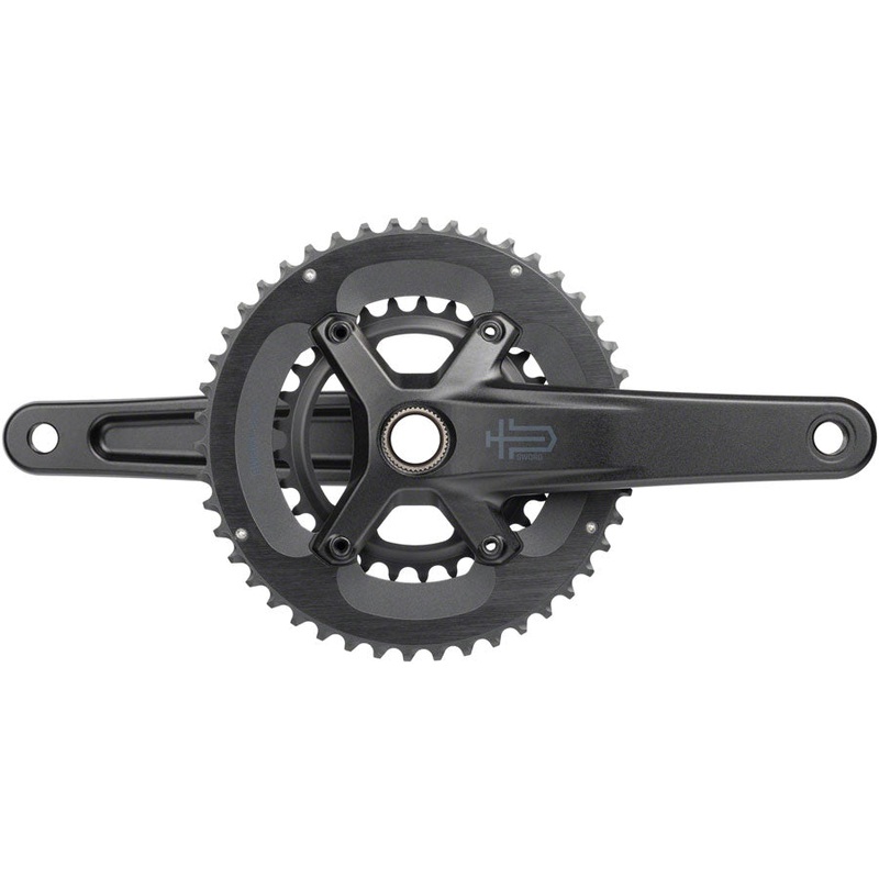 Sword 2x Crankset – 165mm 10-Speed 46/29t 110 Asym BCD  24mm Spindle BLK