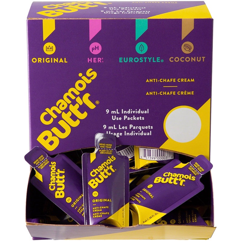 Chamois Butt’r Original: 0.3oz Packet, POP Box of 75