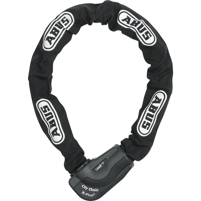 ABUS Keyed Chain Lock Granit City XPlus Chain (110cm): Black