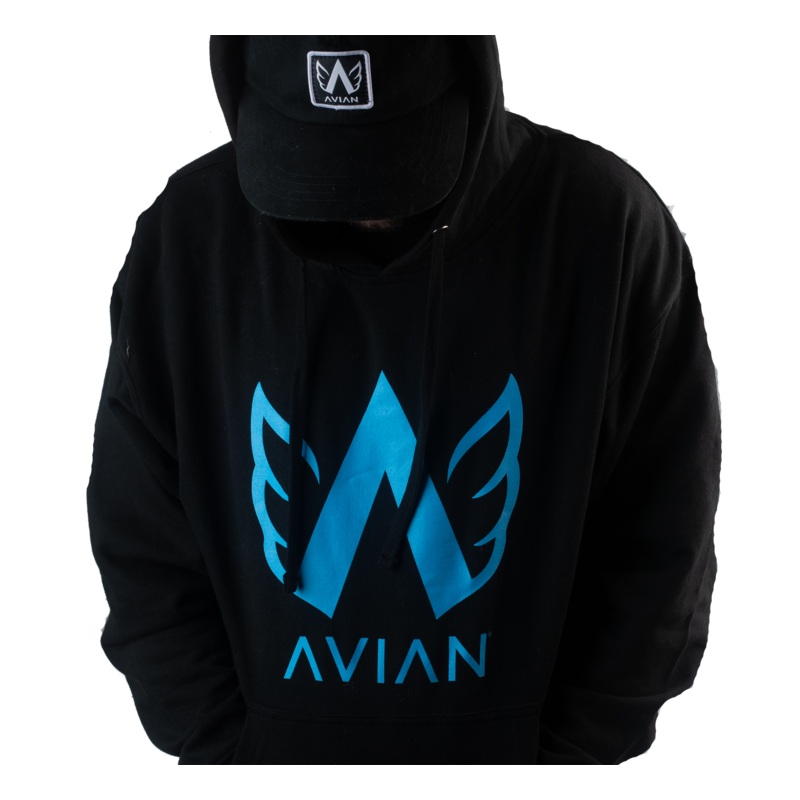 Avian Logo Hoodie-Black