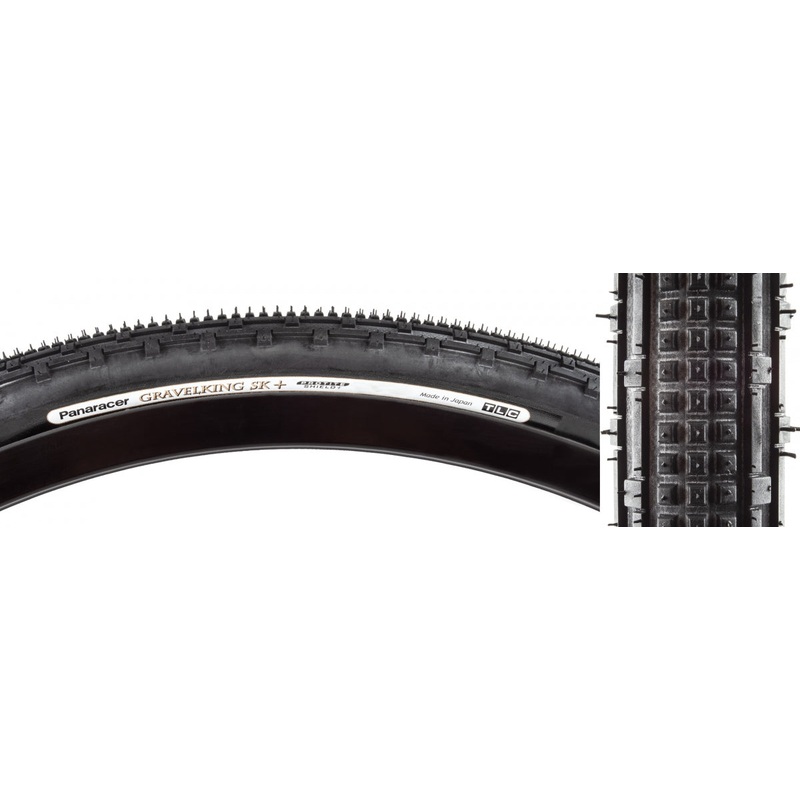 Panaracer GravelKing SK Plus Tire – 650b x 48, Tubeless, Folding, Black, ProTite Protection RF650B48-GKSK-P-B