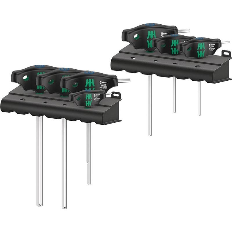 Wera, 454/7 HF, Hex Wrench, 7pcs set, with Rack, Metric