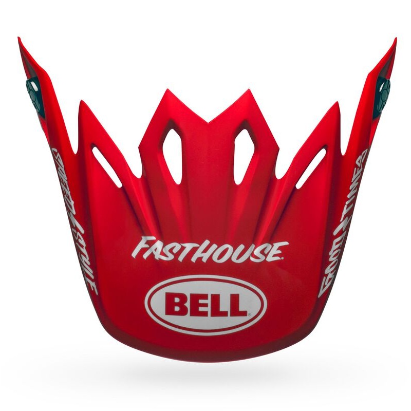 Bell Moto-9 Signia Replacement Visor – Fasthouse – Red-White