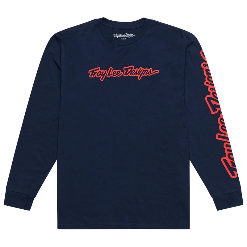 Troy Lee Designs Signature Long Sleeve Tee – Navy