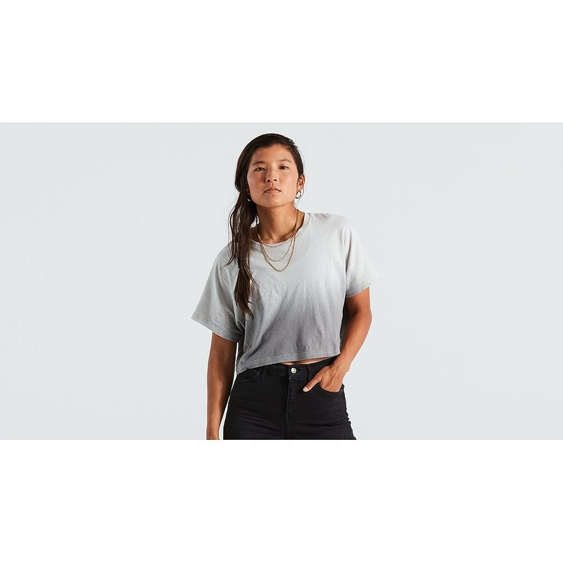 Specialized crop tee ss wmn dove grey spray xl