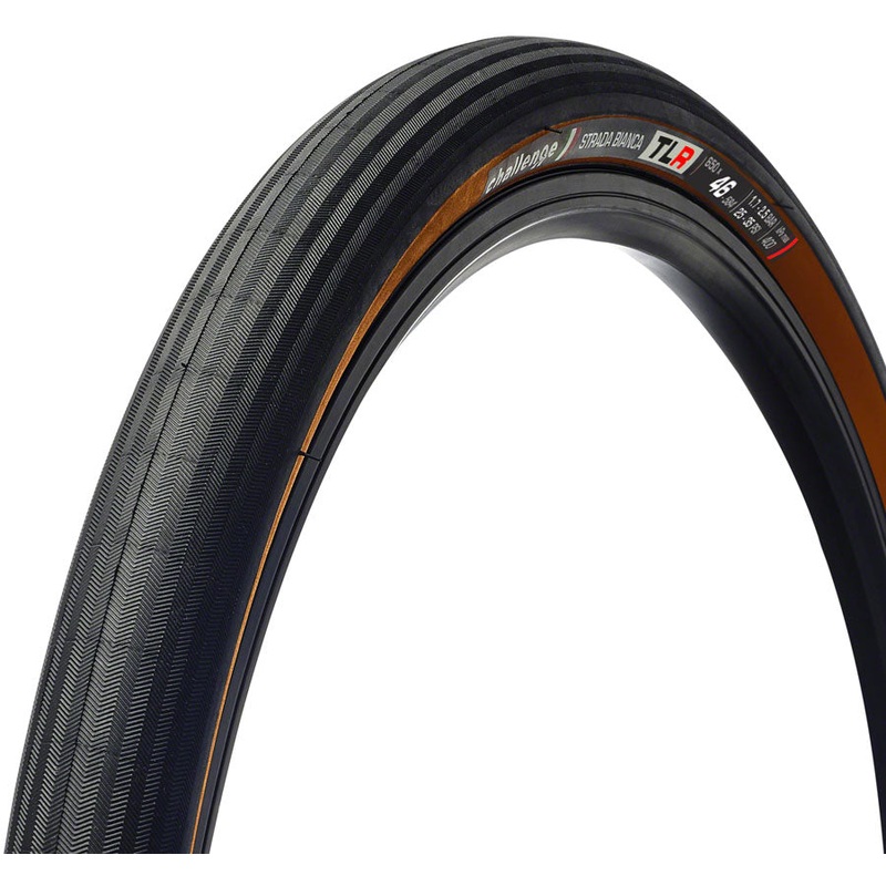 Challenge Strada Bianca Race Tire – 650b x 46, Tubeless, Folding, Black/Brown