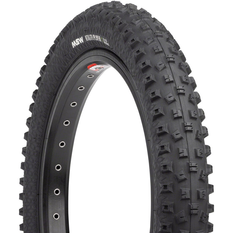 MSW Utility Player Tire – 12 x 2.25 Black Rigid Wire Bead 33tpi