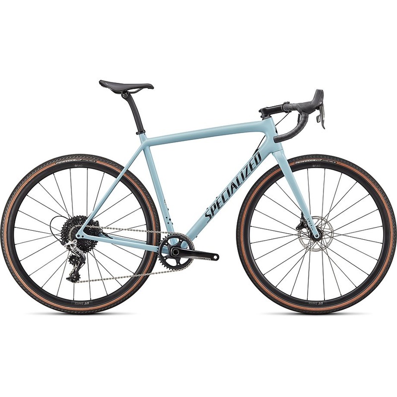 2022 Specialized crux comp bike gloss arctic blue/tarmac black 52