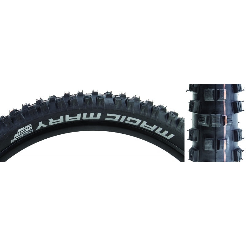 Schwalbe Magic Mary Addix Tire 27.5×2.60 Folding Tubeless Ready Addix Soft Super Gravity TL Easy Black