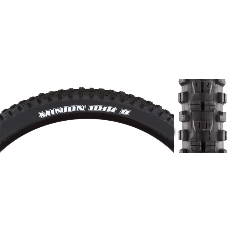 Maxxis Minion DHR II Tire – 24 x 2.3 Clincher Folding Black Dual