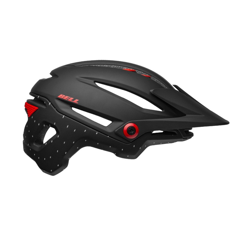 Bell Sixer MIPS MTB Helmet – Matt Black-White-Crimson – 2019