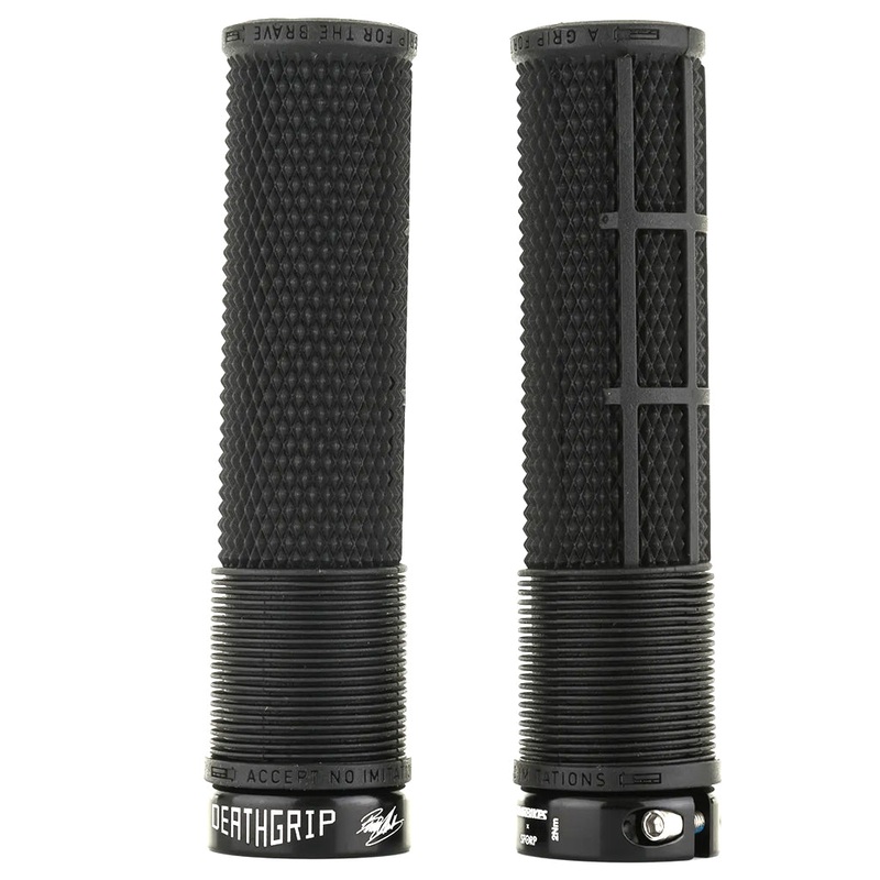 DMR DeathGrip 2 Race Edition Grips – Thick Lock-On Black Flangeless