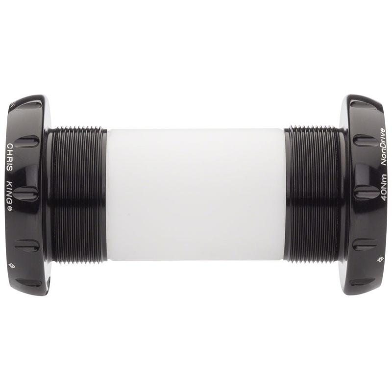 Chris King ThreadFit 30 Bottom Bracket with Fit Kit 2 – English, For DUB Road, Black