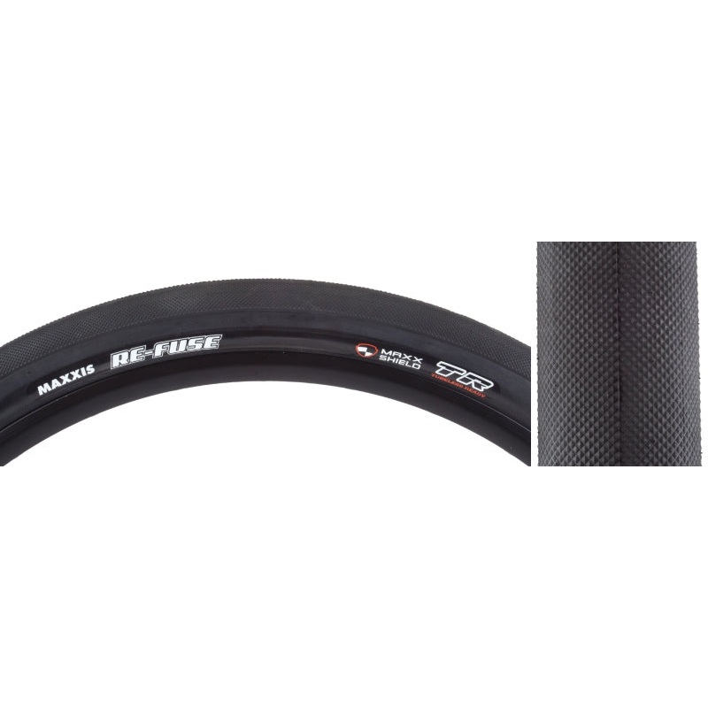 Maxxis Re-Fuse Tire – 700 x 32 Tubeless Folding Black Dual MaxxShield