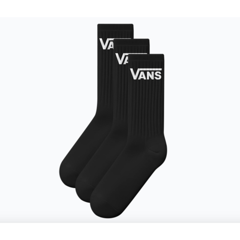 Vans Crew ROX Socks 3 Pack Black