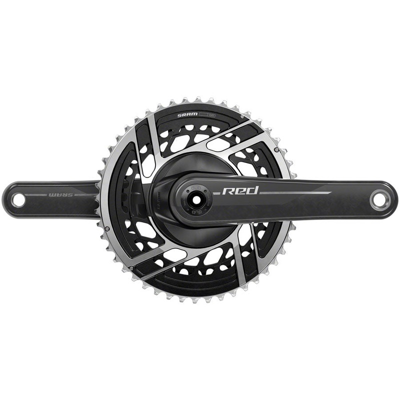 SRAM RED Crankset – 172.5mm, 2x 12-Speed, 50/37t, 8-Bolt Direct Mount, DUB Spindle Interface, Natural Carbon, E1