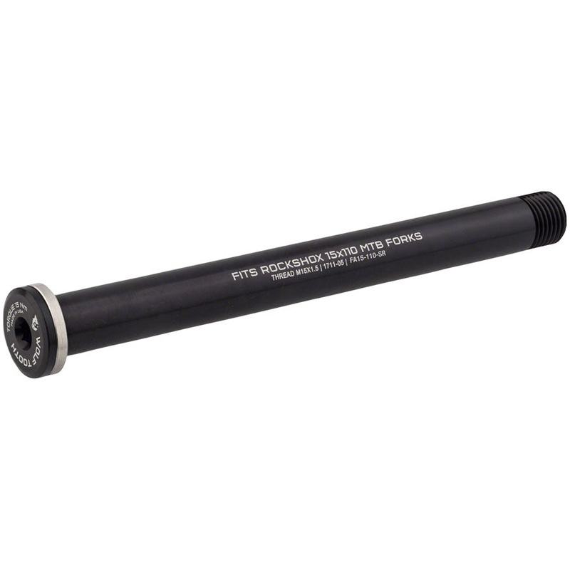 Wolf Tooth Front Thru Axle – RockShox 15 x 110mm Black