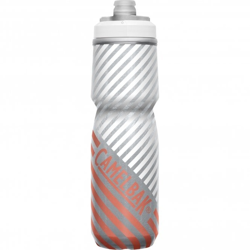 Camelbak Podium Chill Outdoor Water Bottle – 24oz – Coral Stripe