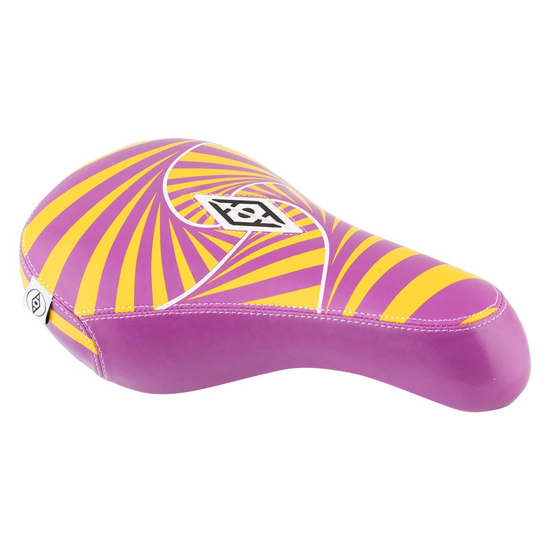 Alienation Psycho Padded Pivotal BMX Seat – Yellow/Purple