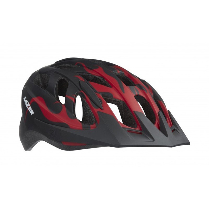Lazer J1 MTB Helmet – Matt Red Flames – 2020
