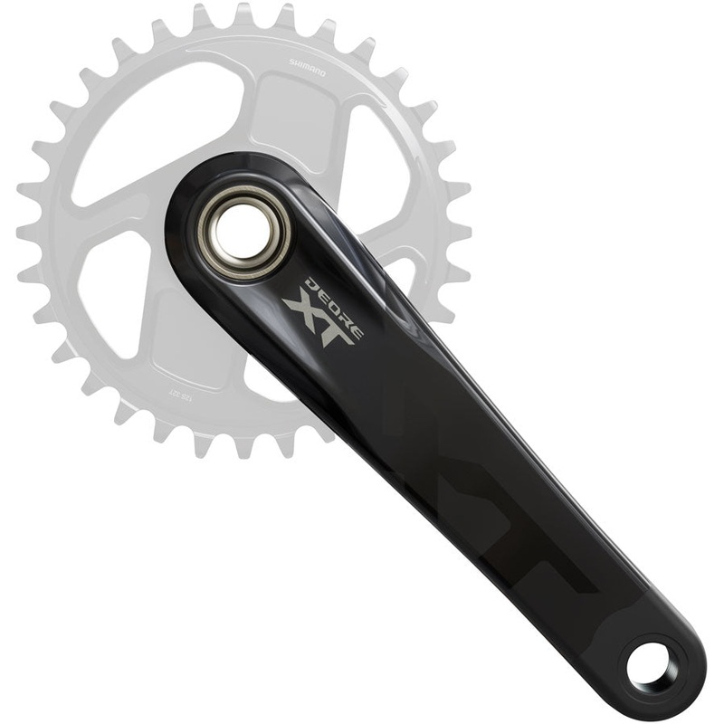 Shimano Deore XT FC-M8200 Crankset – 165mm, 1x, Direct Mount, Hollowtech II Hollow-Forged Crankarms, Black