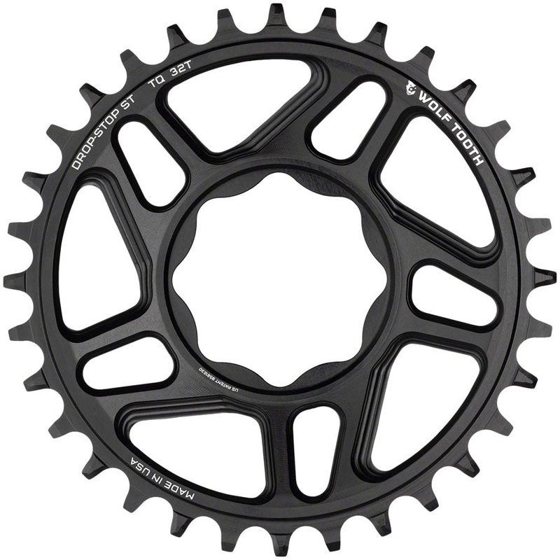 Wolf Tooth Trek TQ Direct Mount Chainring – Drop-Stop ST, 32T, Black