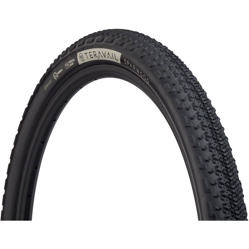 Teravail Sparwood Tire – 27.5 x 2.1, Tubeless, Folding, Black, Durable, Fast Compound