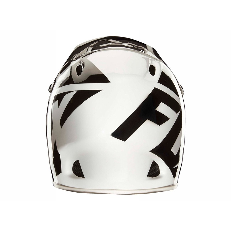 Fox Racing Rampage Race Full Face Helmet – White-Black