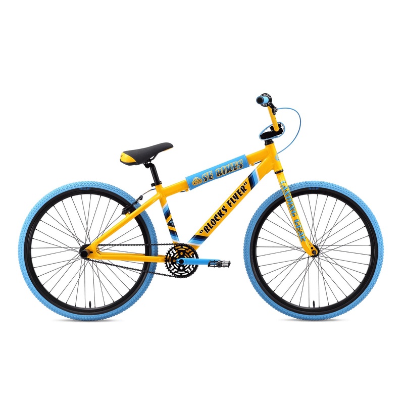 SE Bikes Blocks Flyer 26″ Bike-Yellow