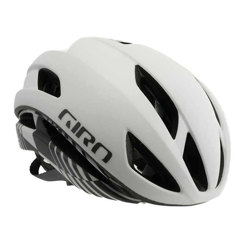 Giro Eclipse Spherical Road Helmet – Matt White-Charcoal Rush