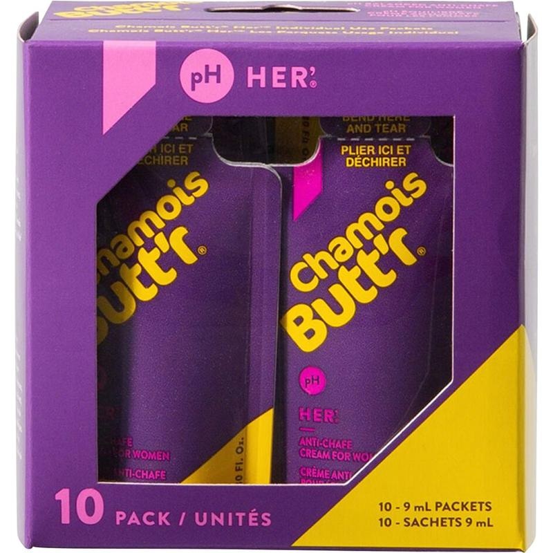 Chamois Butt’r Her’: 0.3oz Packet Box of 10