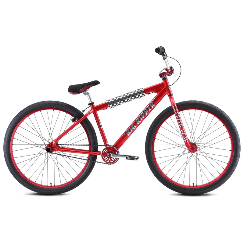 SE Bikes Big Ripper 29″ BMX Freestyle Bike-Red Ano