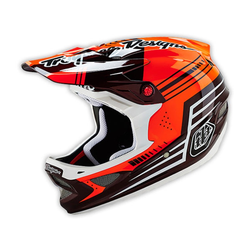 Troy Lee D3 Carbon Helmet-Berserk Red