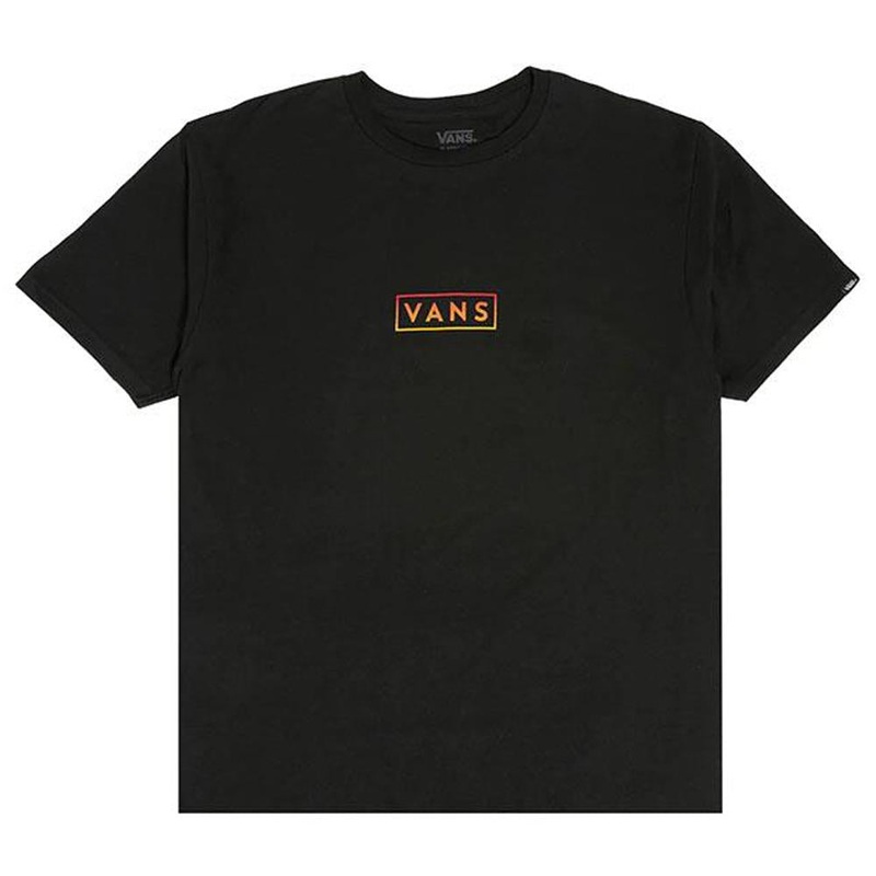 Vans Classic Easy Box T-Shirt – Black/True Red/Golden Yellow