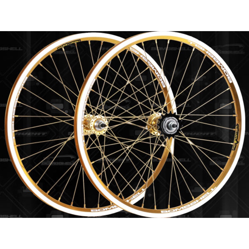 Bombshell Revolution Cassette Mini BMX Race Wheelset-20×1 1/8″