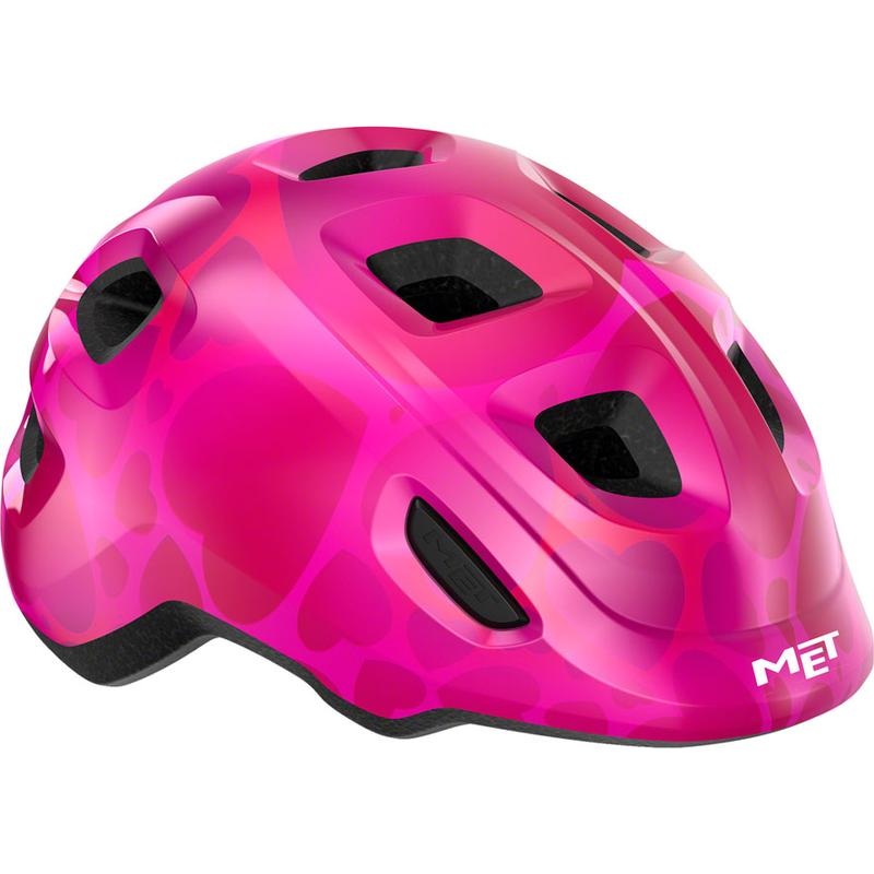 MET Helmets Hooray MIPS Child Helmet – Pink Hearts Small 52-55cm