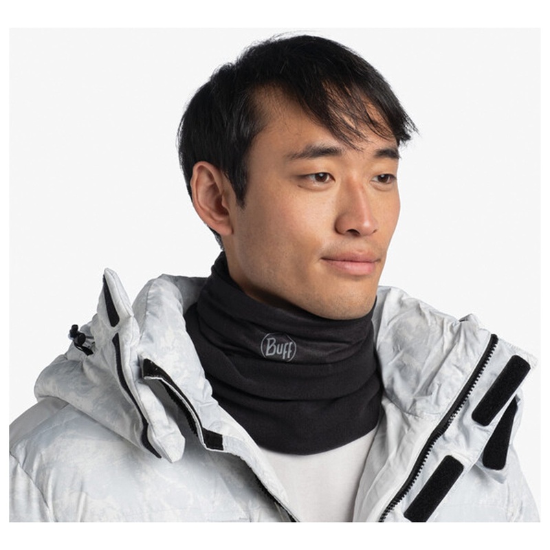 Buff Buff Polar Solid Black – Versatile Outdoor Neck Gaiter for All-Weather Protection