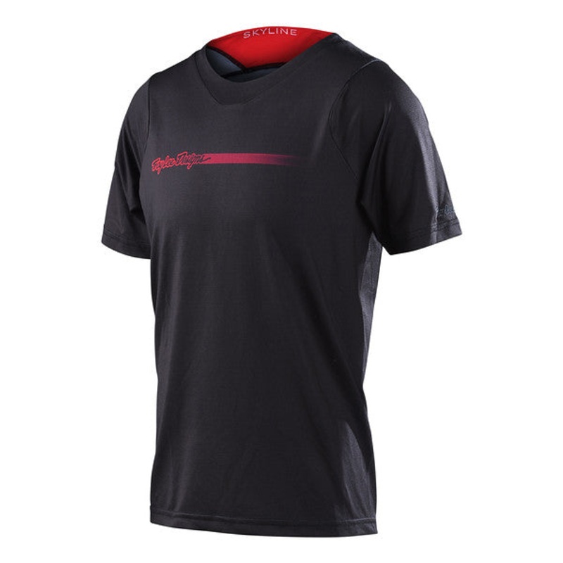 Troy Lee Designs Skyline Short Sleeve MTB Jersey – Youth – Channel – Carbon